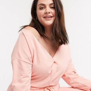 ASOS DESIGN curve off shoulder jumpsuit